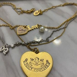 Juicy Couture mixed metals layered necklace